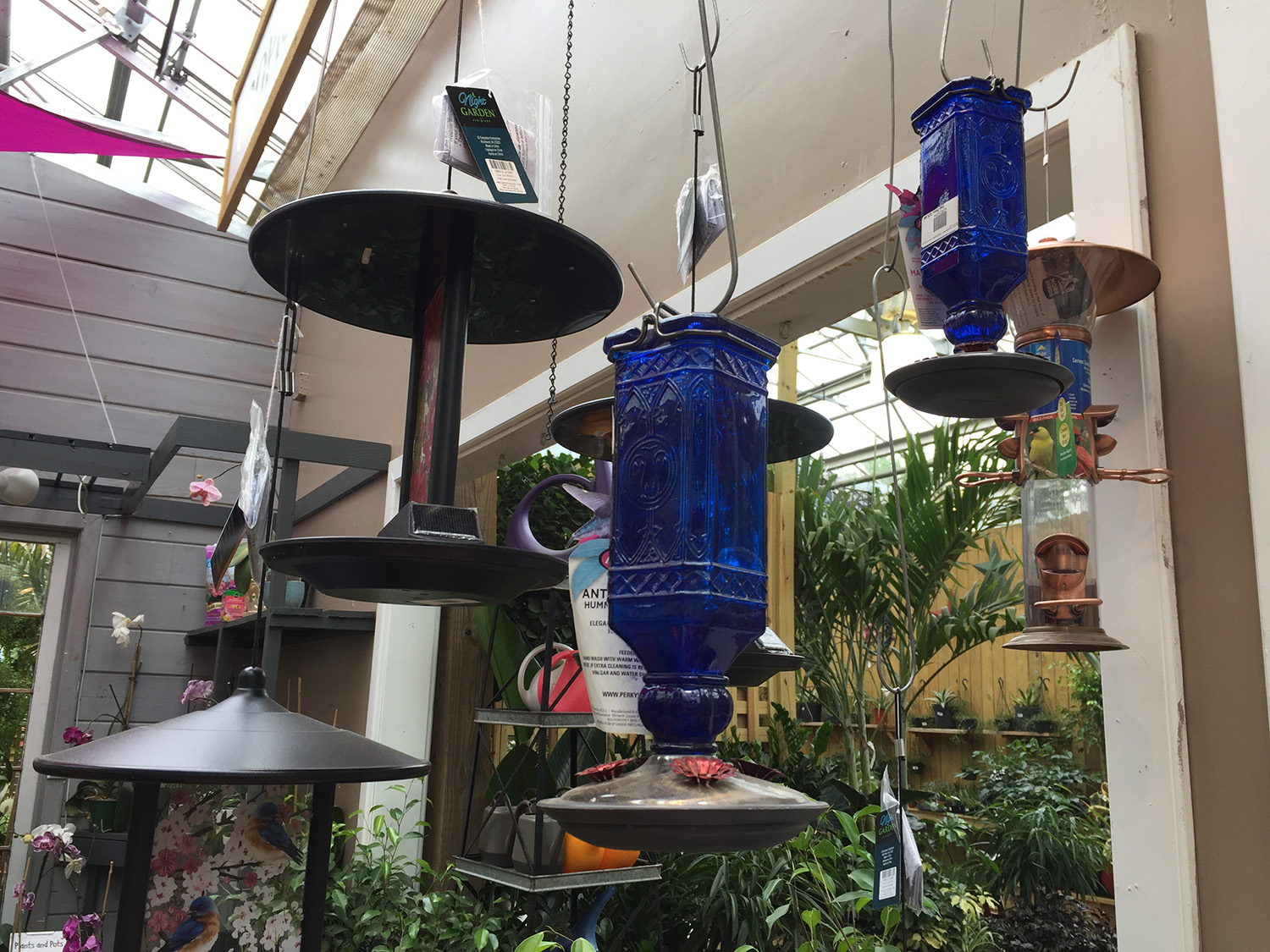 Hanging Glass Bird Feeders