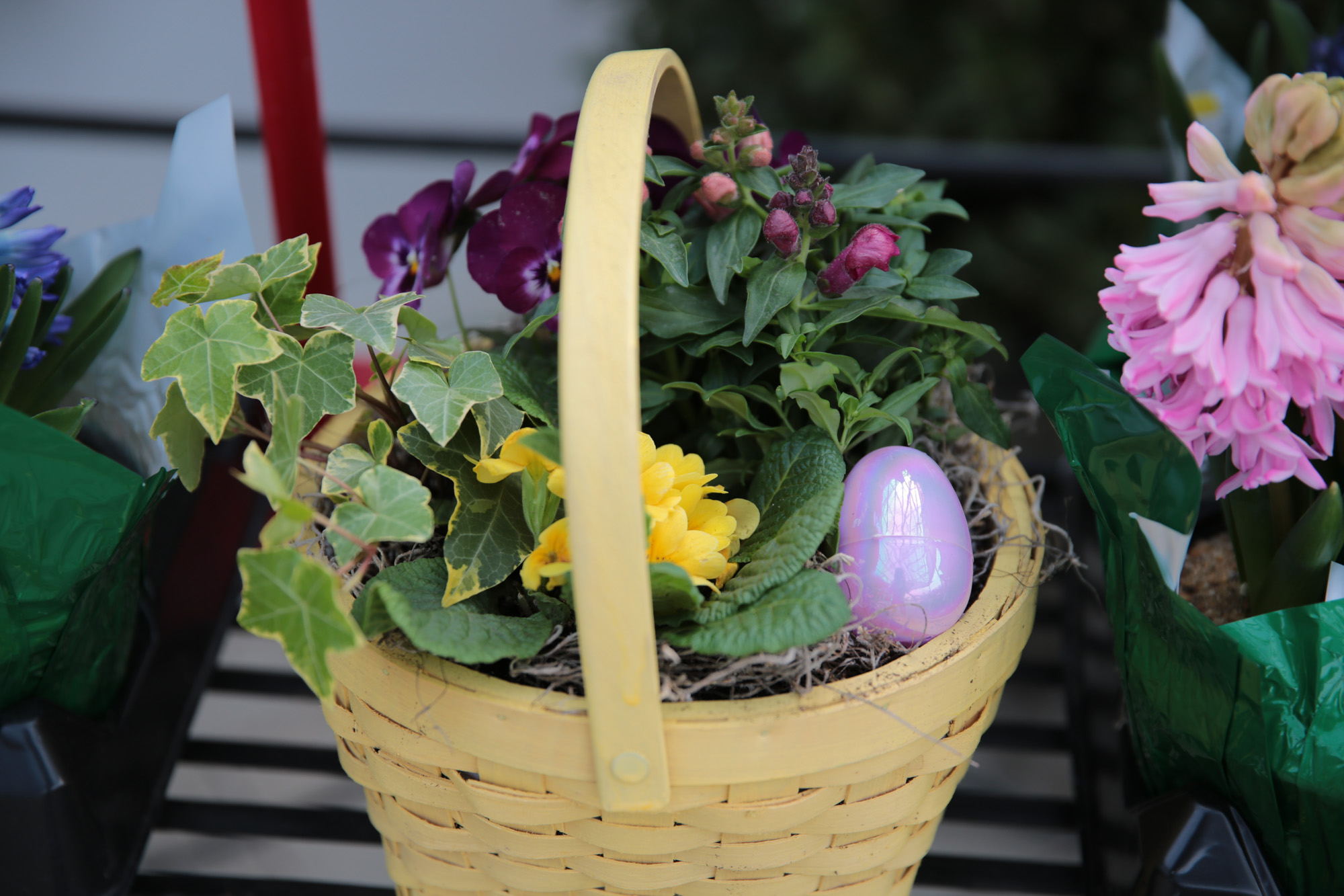 easter basket planters