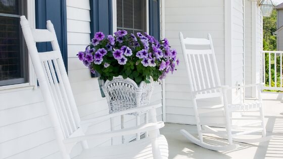 Annuals add a splash of character to your front porch
