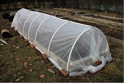 hoop house to protect your garden for the winter