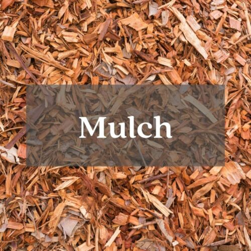 pile of natural brown mulch