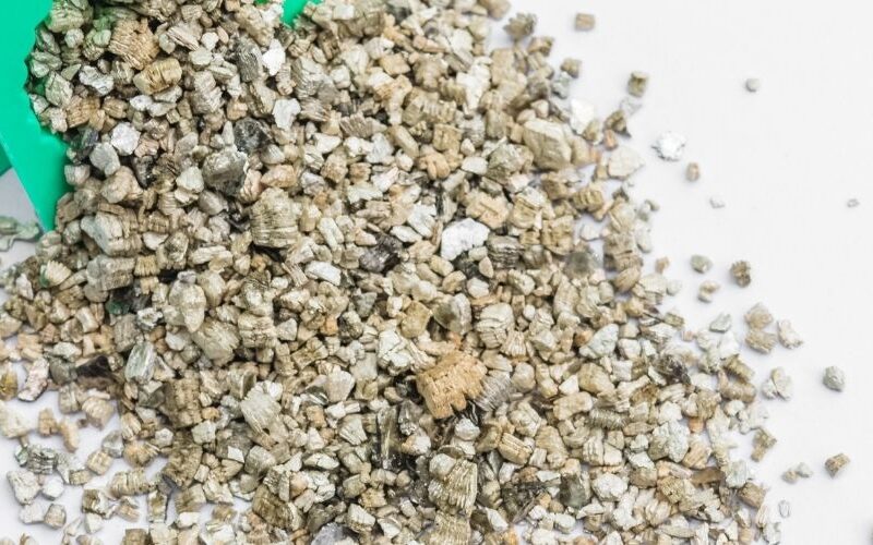 Vermiculite Grains on a table Vermiculite Grains on a table