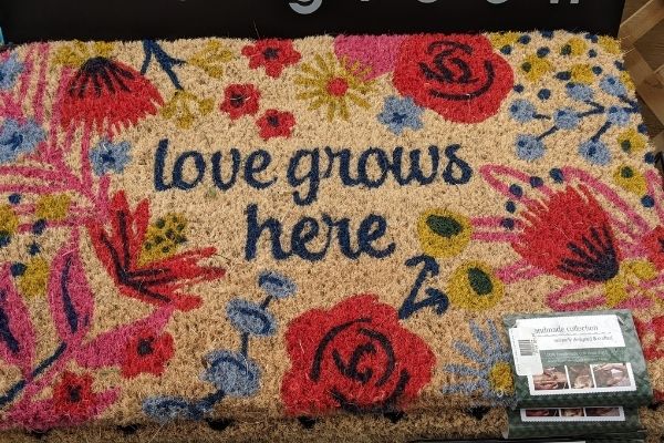 spring garden decor floral welcome mat spring garden decor floral welcome mat