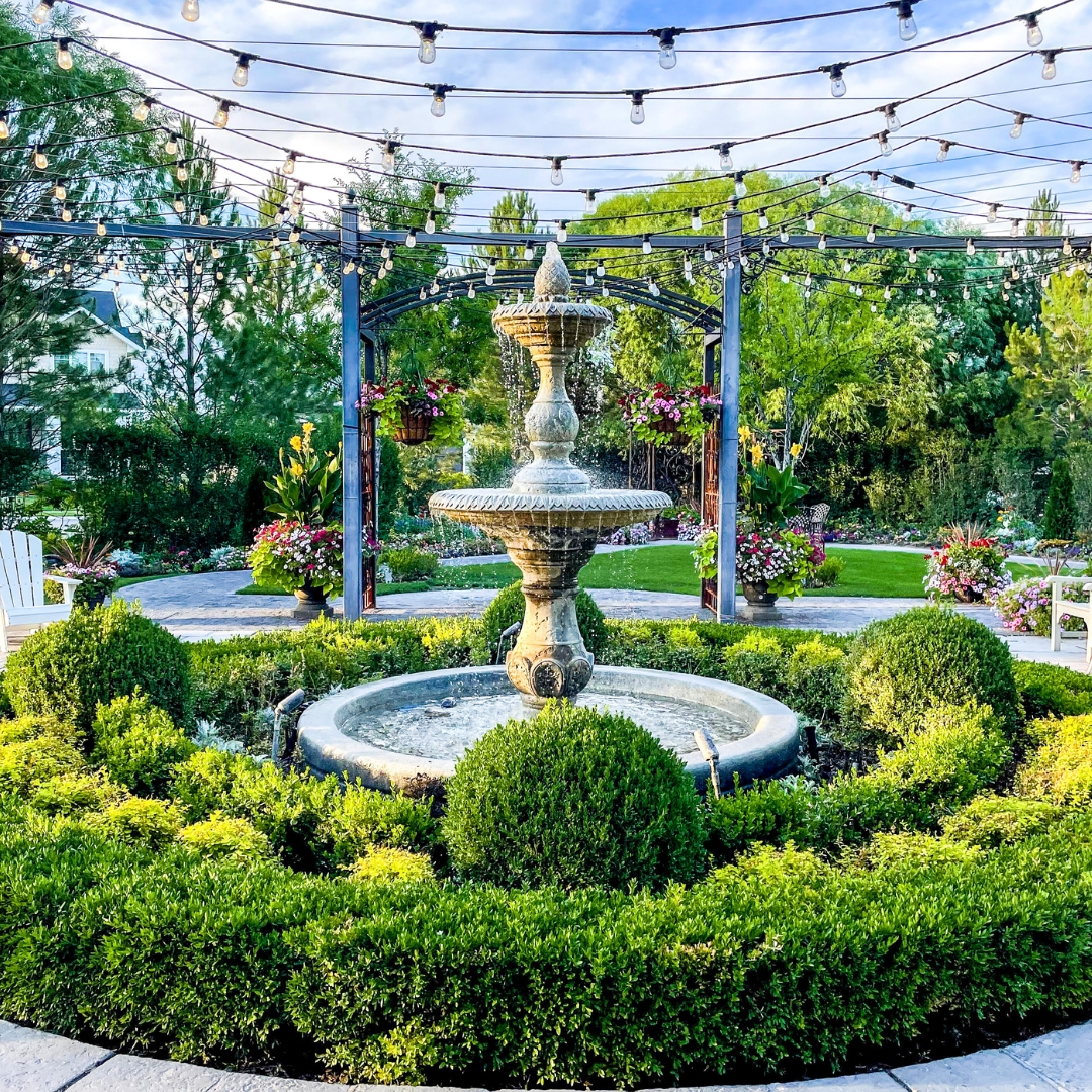 garden fountain