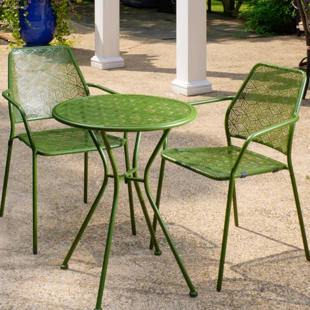 green bistro set