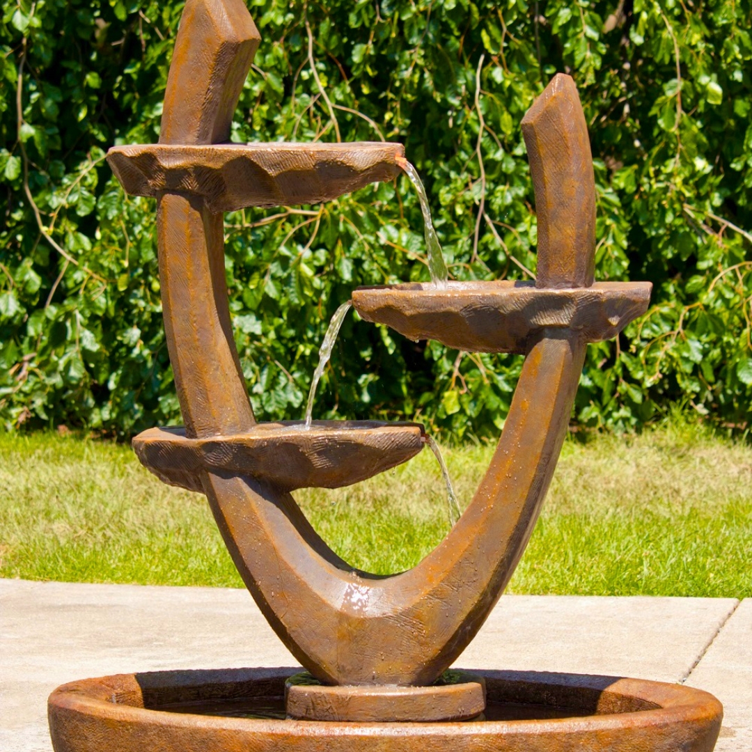 sculptural fountain