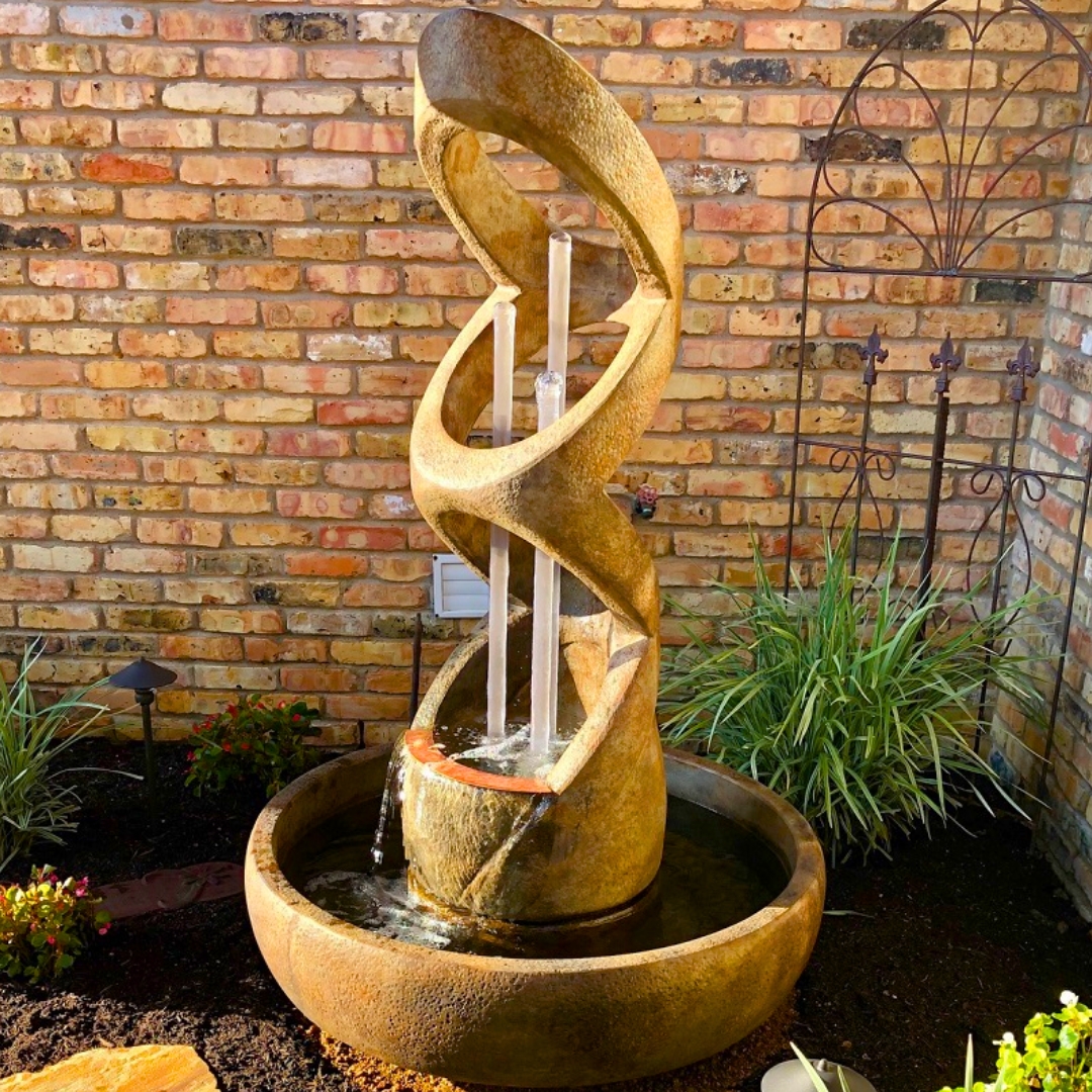 sculptural fountain