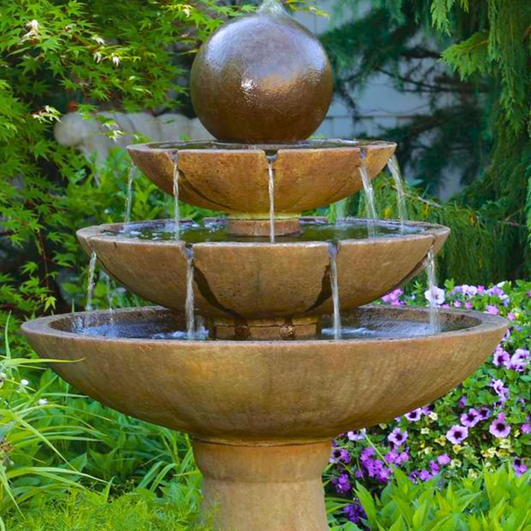 three tiered fountain