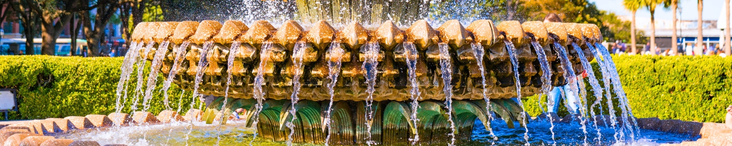 garden fountain