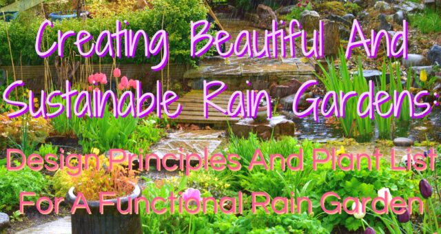 Creating Beautiful And Sustainable Rain Gardens: Design Principles And Plant List For A Functional Rain Garden