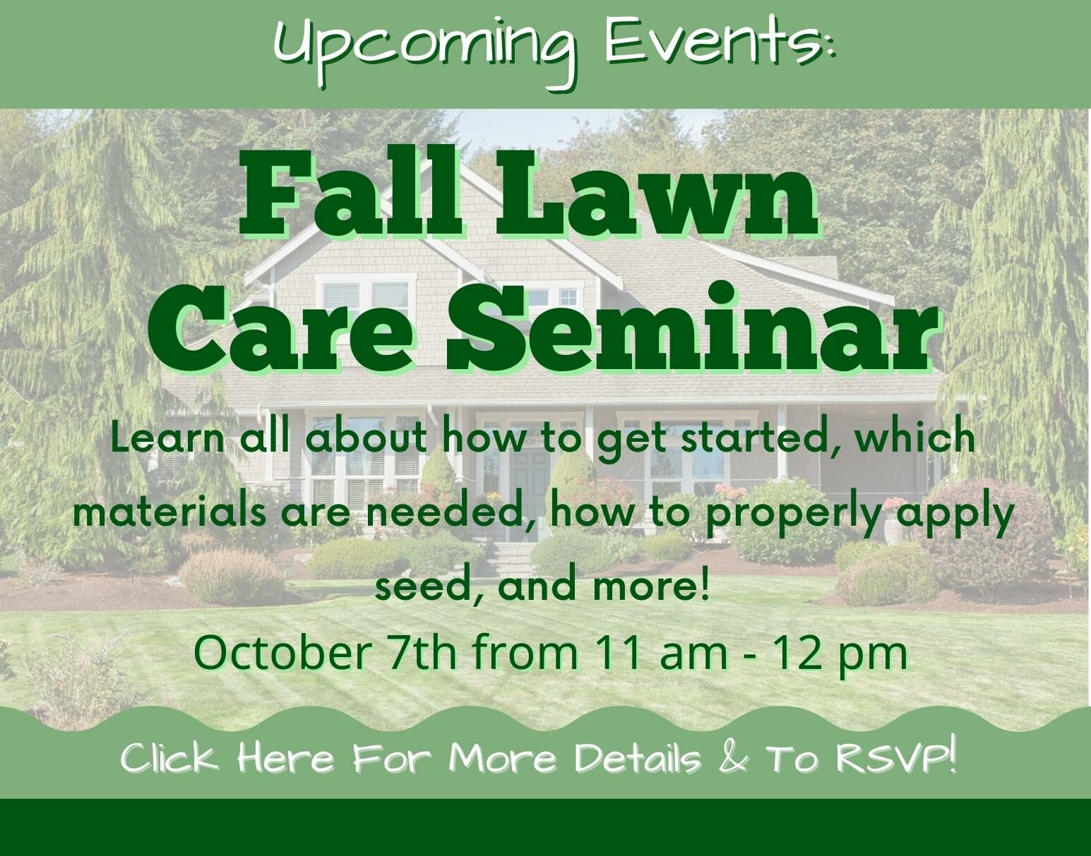 Fall Lawn Care Seminar