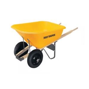 True Temper® 8-Cu. Ft. Dual Wheel Poly Wheelbarrow