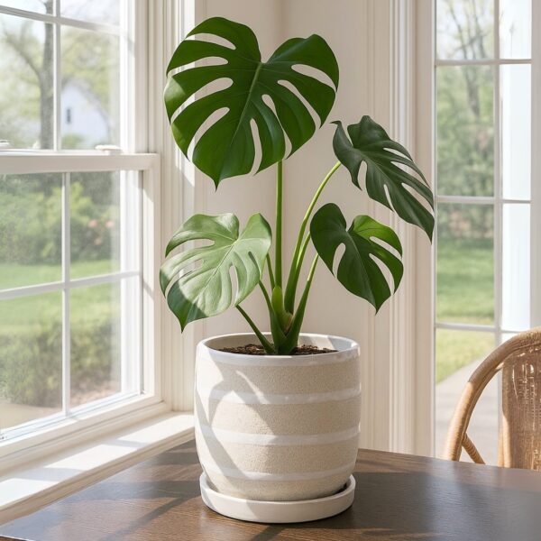 houseplant in a White Sandy Pot