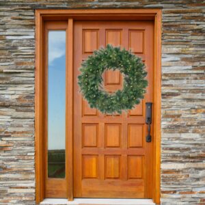 Artificial Wreath: 30" LED Deluxe Belgium