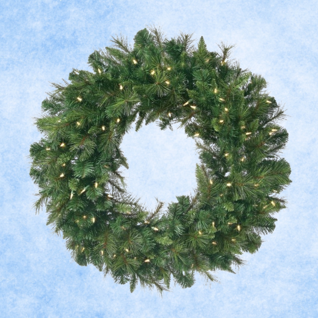 Artificial Wreath: 30" LED Deluxe Belgium