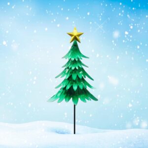 Decorative Pick: 29"x 7" Christmas Tree