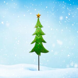 Garden Stake: 40"x 8" Christmas Tree