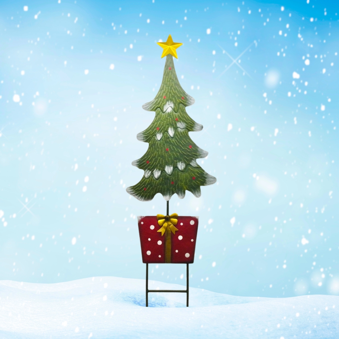 Garden Stake 45”x14” Christmas Tree