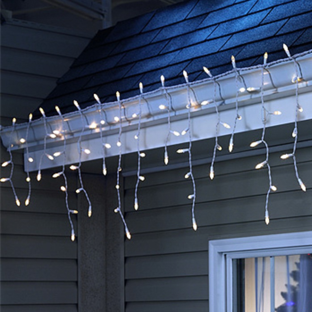 LED Icicle Lights - Cool White