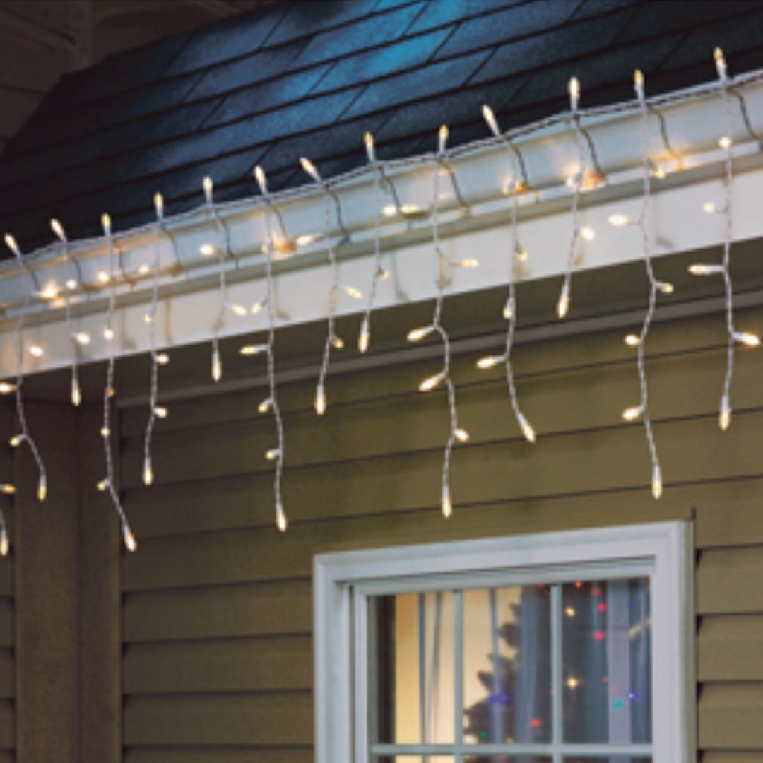 LED Icicle Lights - Warm White