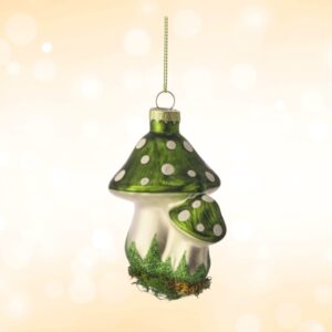 Ornament: Polka Dot Double Mushroom