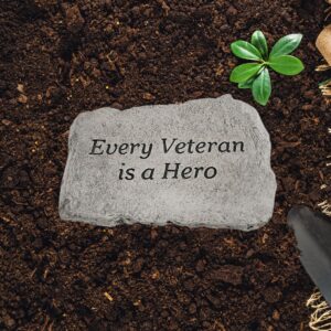 Every Veteran Is A Hero Garden Stone