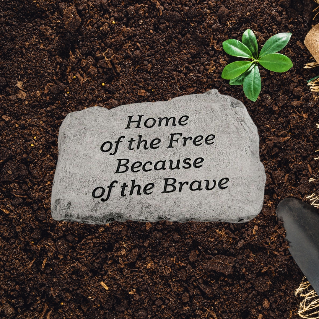 Home Of The Free Garden Stone