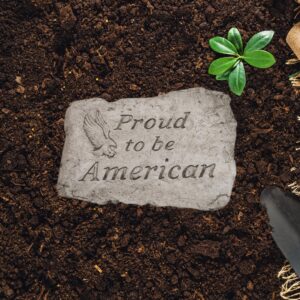 Proud To Be American Garden Stone