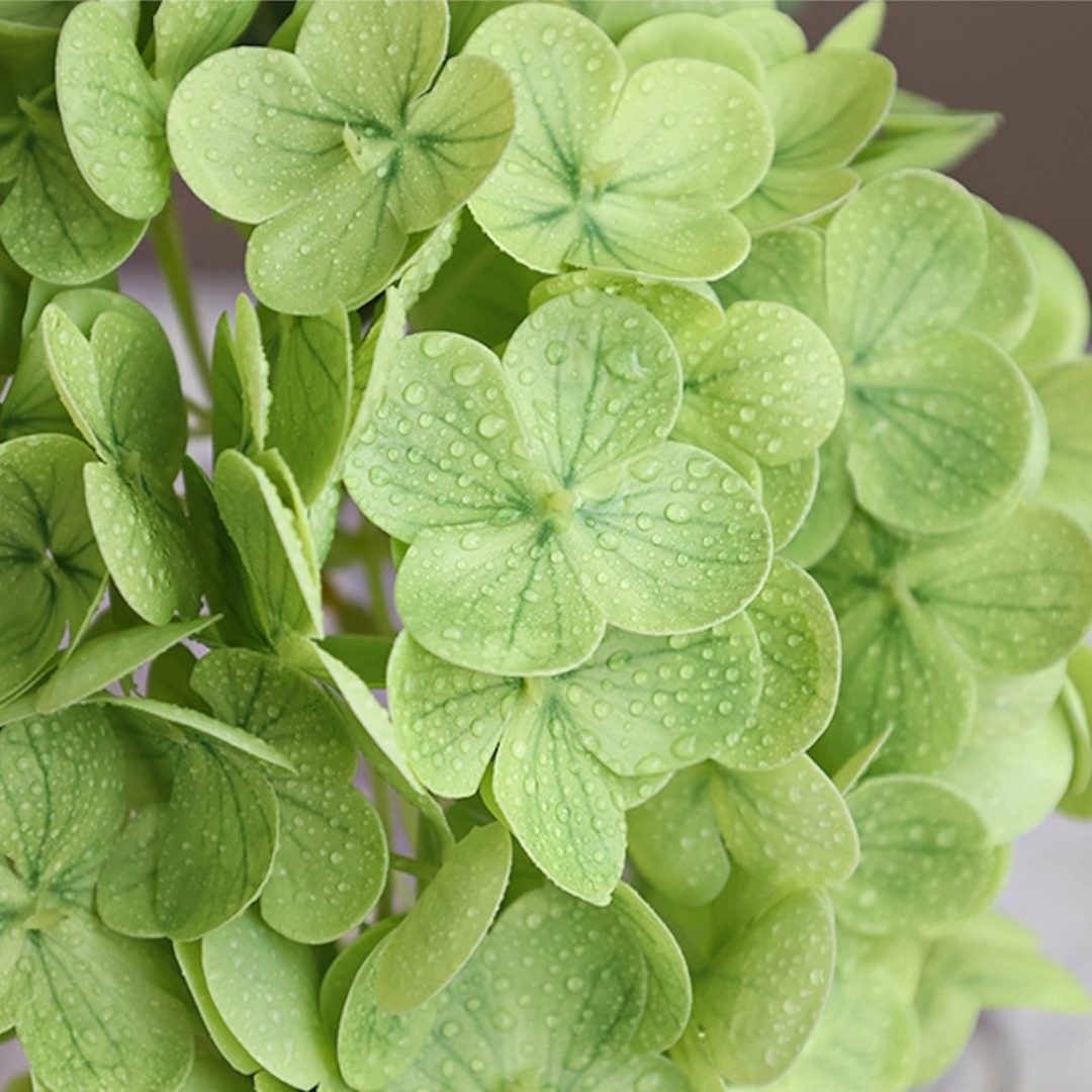 12.5 Lifelike Hydrangea Green Flowers