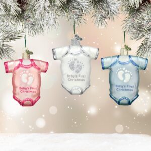 Ornament: Baby's First Christmas Onesie