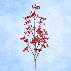 Stem: 24" Faux Red Winterberry