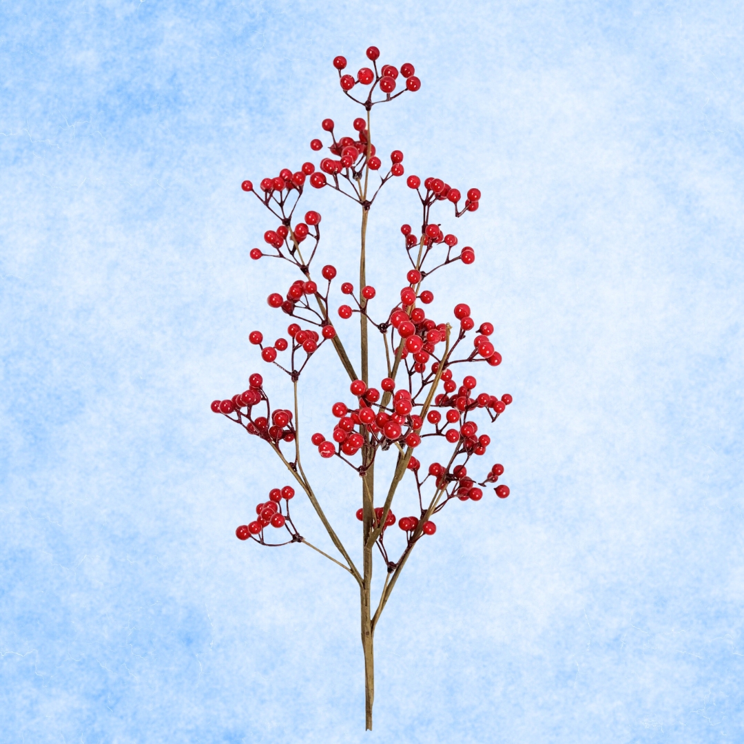 Stem Faux Winterberry Red
