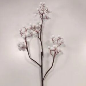Stem: 24" Faux White Winterberry