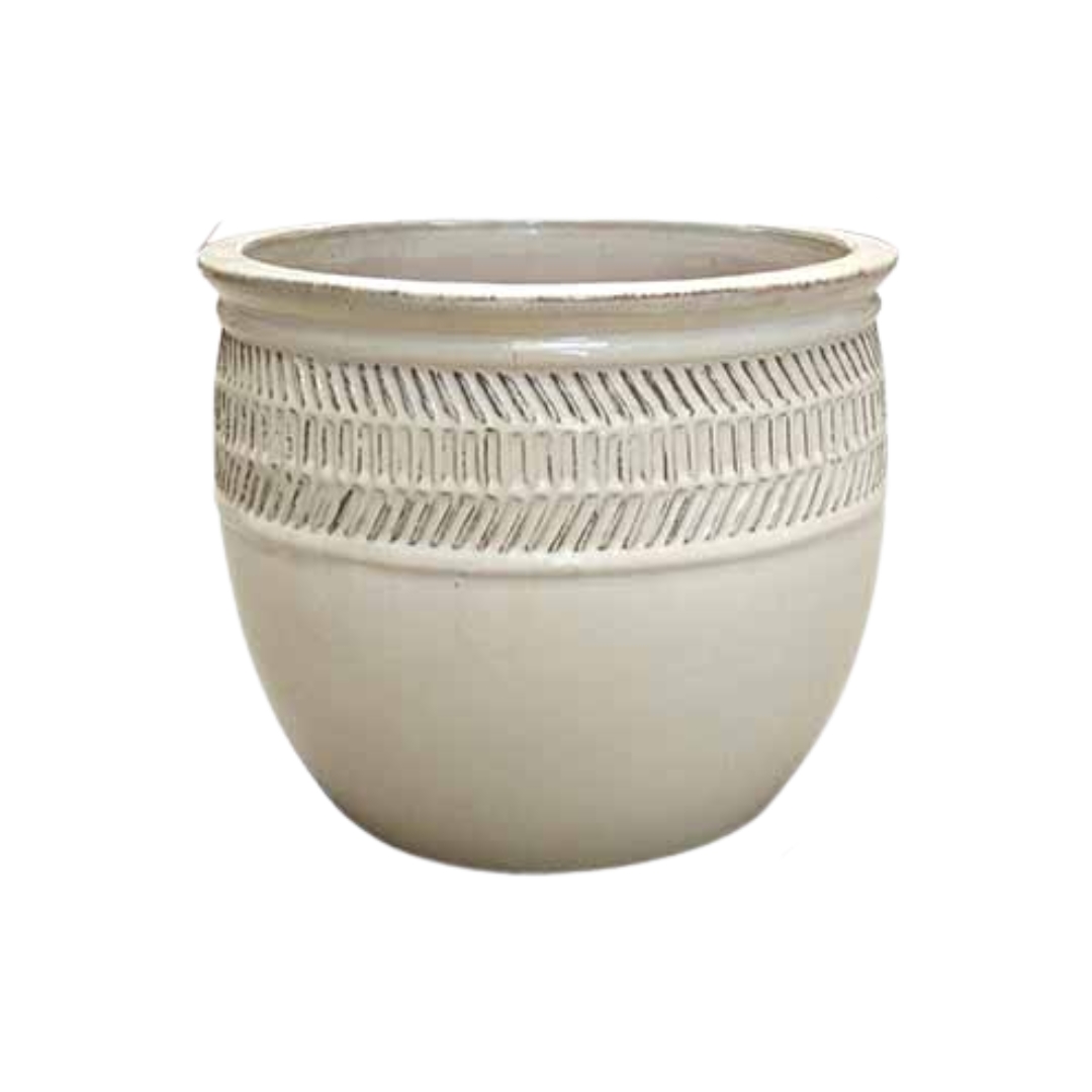 Lotus Inca Planter - Beige