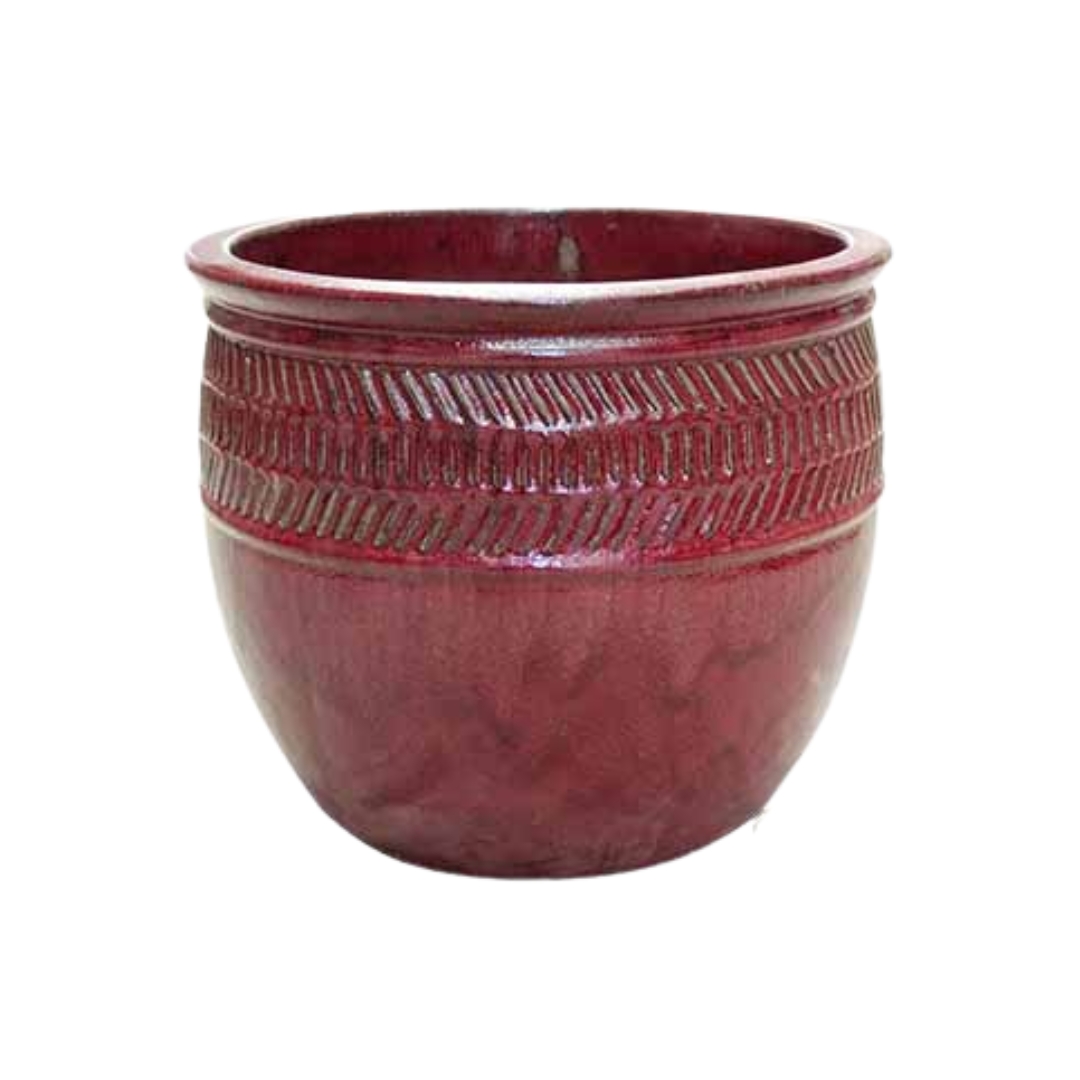 Lotus Inca Planter - Parisian Red