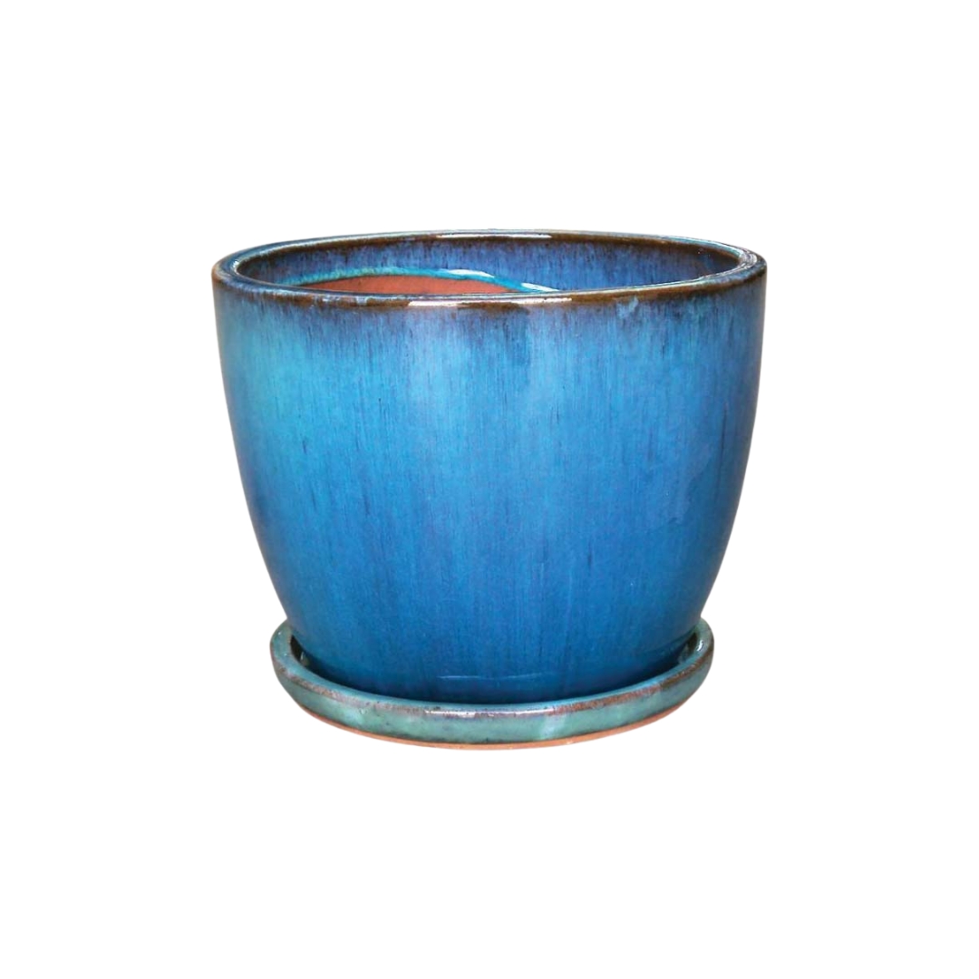 Lotus Jefferson Planter - Sea Blue