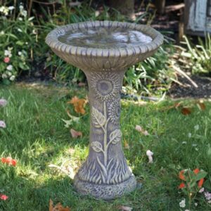 One Piece Sunflower Bird Bath