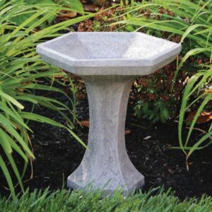 Petite One Piece Hexagon Bird Bath