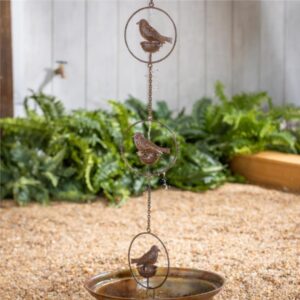 Perched Birds Rain Chain