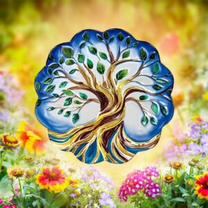 Tree Of Life Metal Bird Bath