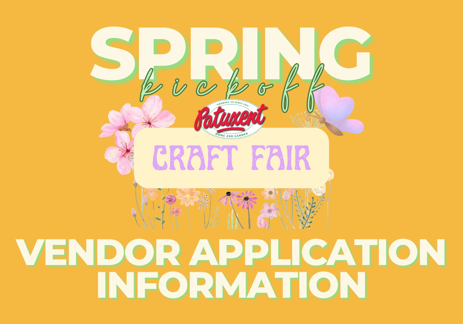 Spring Kickoff Craft Fair Vendor Application Information