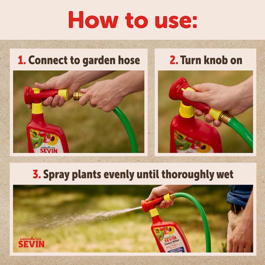Sevin Insect Killer Hose Spray how to use